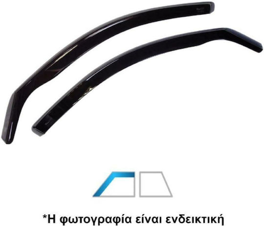 Heko Σετ Ανεμοθραύστες Αυτοκινήτου Μπροστινοί Σκούρο Φιμέ για Hyundai i20 3D 2015-2020 2τμχ