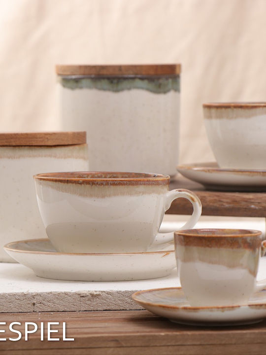 Espiel Essentials Ceramic Espresso Cup Set 90ml Beige