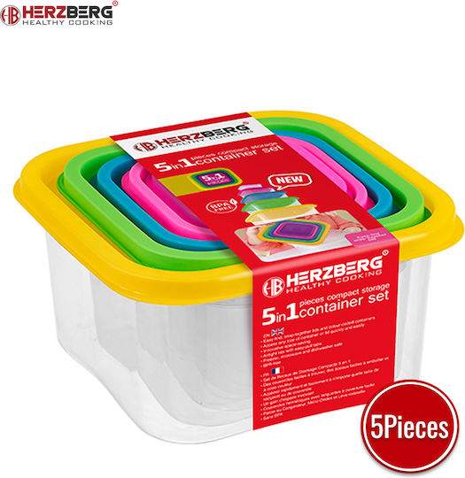 Herzberg Set Mittagsboxen Mehrfarbige 5Stücke