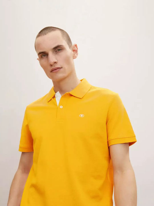 Basic Polo Μπλούζα Κοντομάνικη Warm Yellow