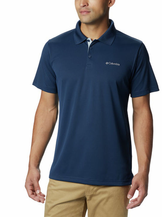 Columbia Men's Short Sleeve Blouse Polo Navy Blue