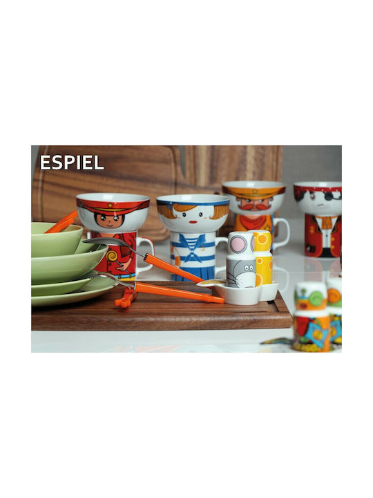 Espiel Alien Set Sare și Piper Ceramică cu Suport Alien 2buc