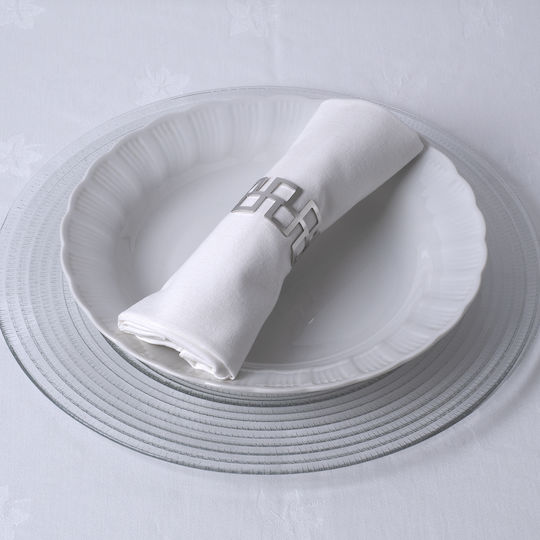 GloboStar Menu Napkin Ring Metallic Silver