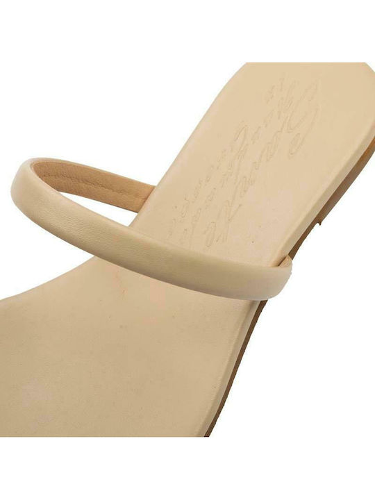 Flache Sandalen für Damen Bronze