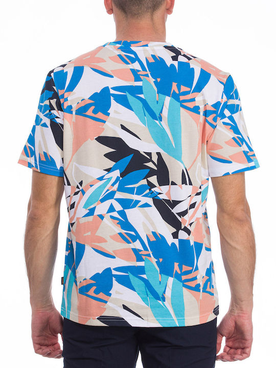 Hugo Boss Ανδρικό T-shirt Πολύχρωμο Floral
