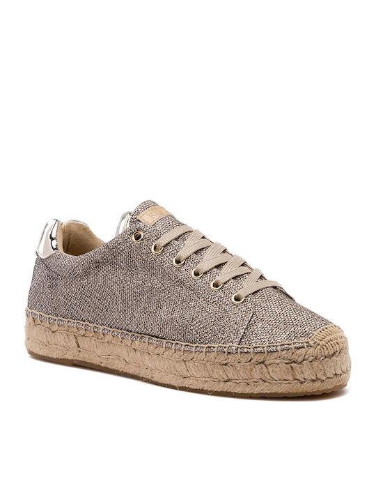Winn Women's Fabric Espadrilles Gold