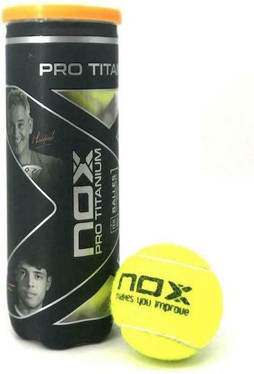 Nox Pro Titanium Μπαλάκια Padel 3τμχ