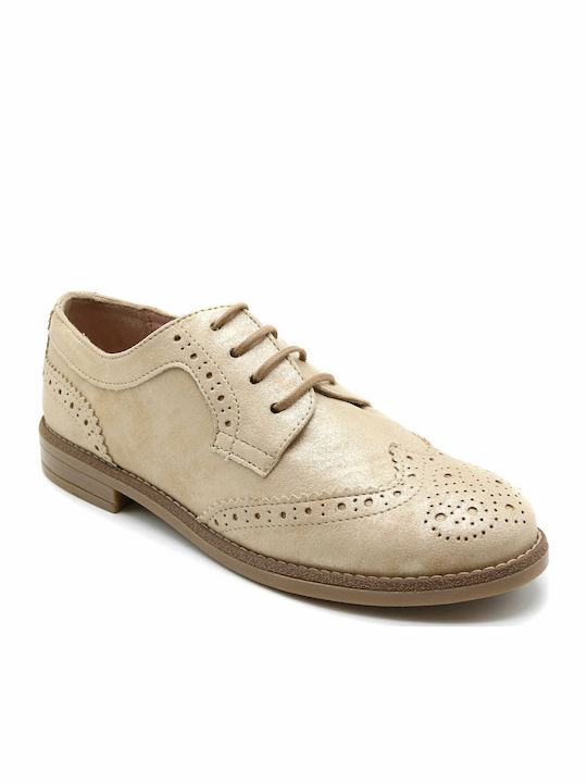 Γυναικεία Oxfords σε Χρυσό Χρώμα