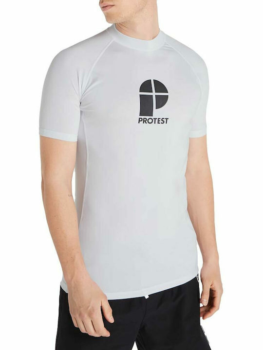 Protest Prtcater Rashguard Ανδρική Κοντομάνικη Αντηλιακή Μπλούζα Γκρι