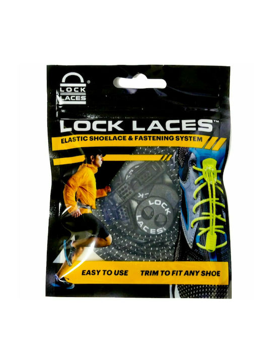 Lock Laces No Tie Shoelaces Връзки за Обувки Гуми Сив 2бр 122см