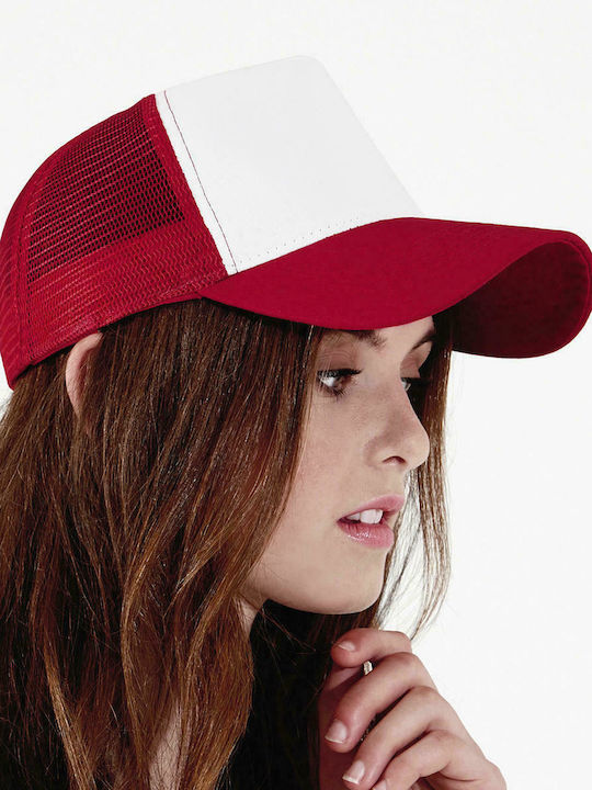 Beechfield Trucker Cap Classic Red / White