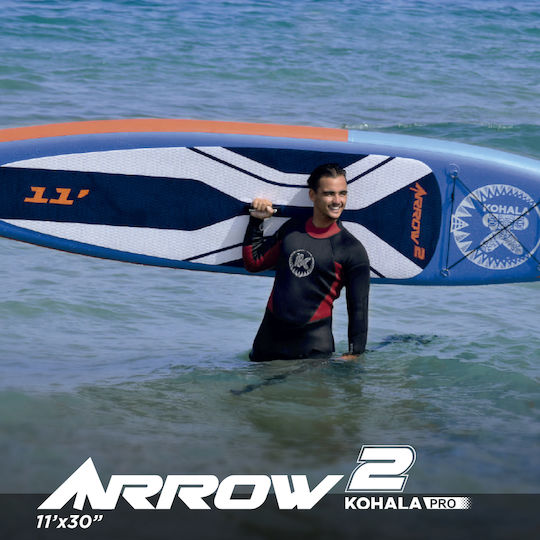 Dvsport Kohala Pro Arrow 2 11' KH-33515 Φουσκωτή Σανίδα SUP με Μήκος 3.55m Μπλε