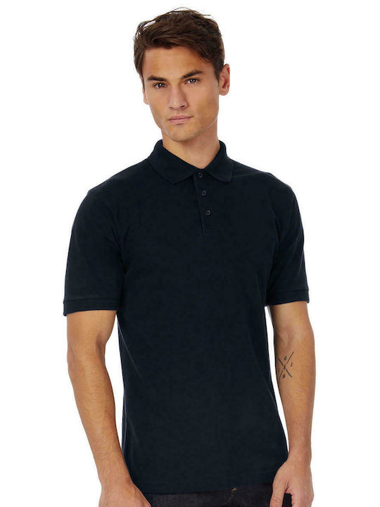 B&C Heavymill Men's Short Sleeve Promotional Blouse Black