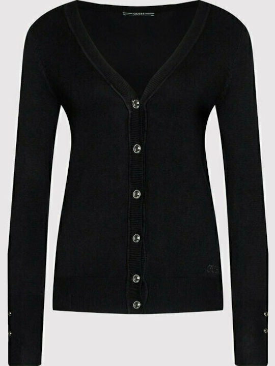 Zena Women's Cardigan with Buttons Black