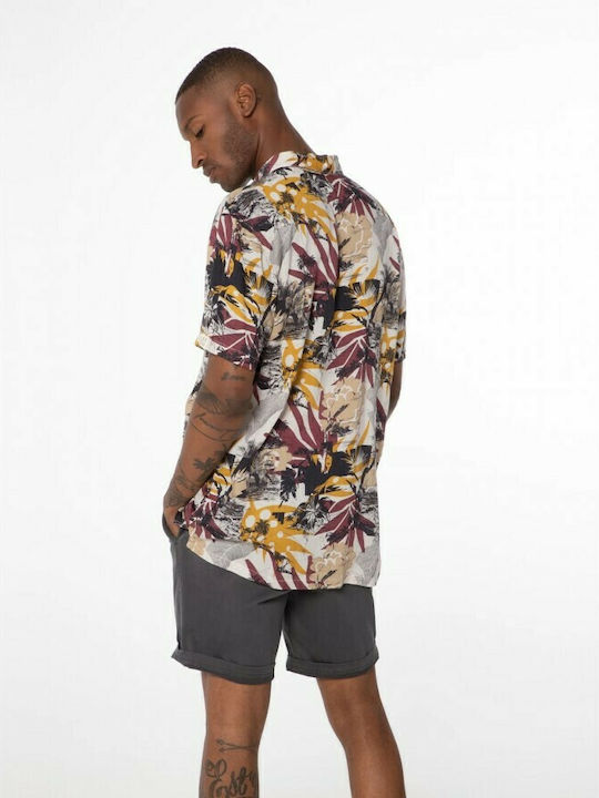 Protest Men's Shirt Short Sleeve Floral Multicolour