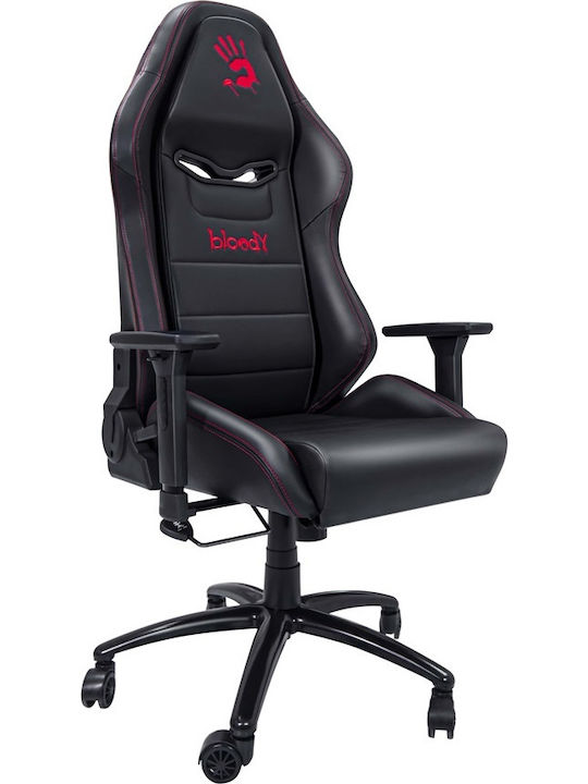 A4Tech GC-350 Artificial Leather Gaming Chair with Adjustable Arms Black