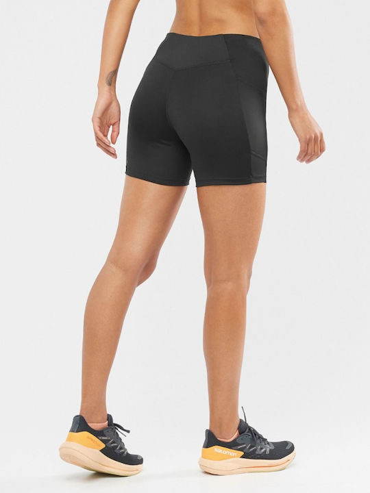 Salomon Apparel Cross Run Short Tight W Alergare Colanti de femei Colanti-scurti Negru