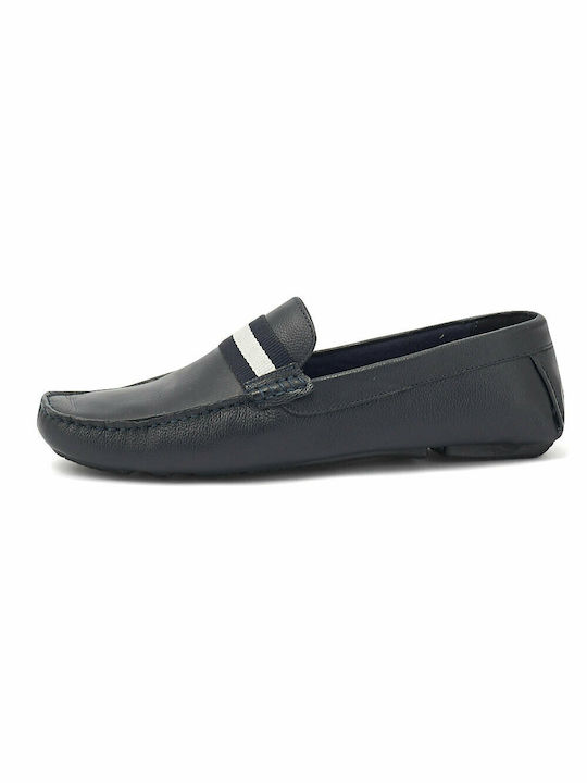 Men's Leather Moccasins Blue GL2301-M05