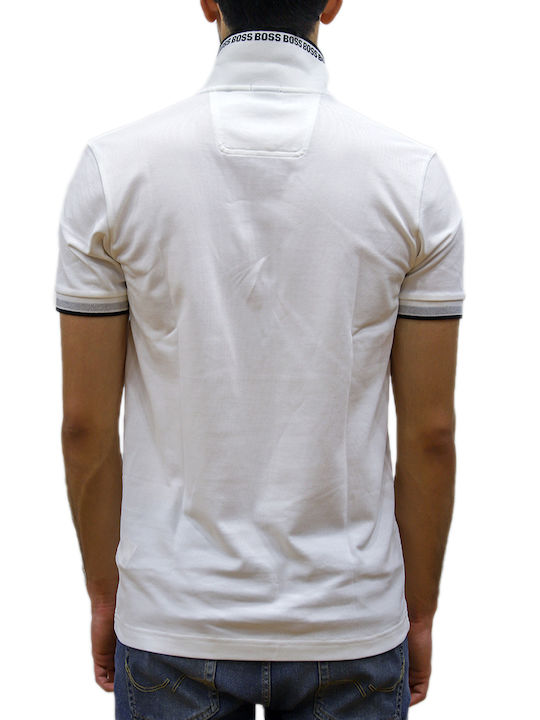 Hugo Boss Ανδρικό T-shirt Polo Λευκό