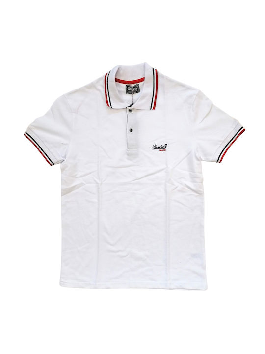 Paco & Co Men's Short Sleeve Blouse Polo White