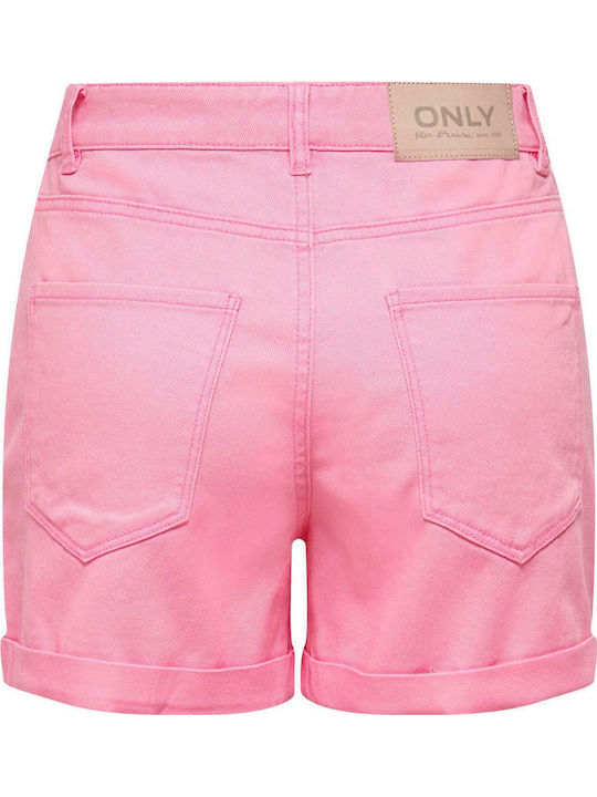Women's Jean High-waisted Shorts Pink