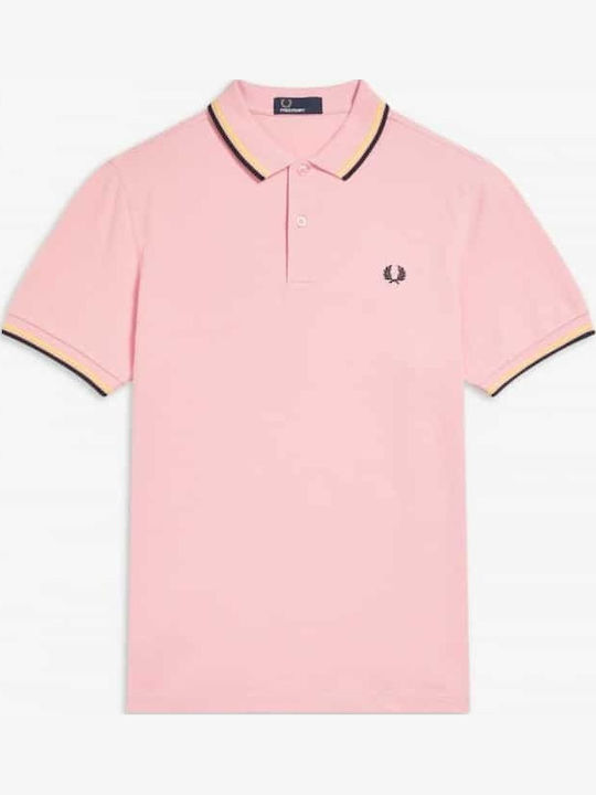Polo Kurzarmbluse Rosa