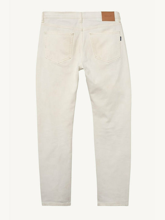 Gant Herrenhose Elastisch in Slim Fit Weiß