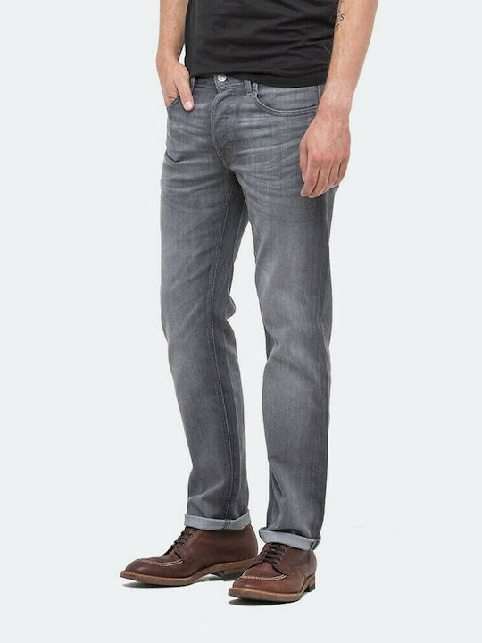 Daren Men's Jeans Pants with Slim Straight Fit Gray