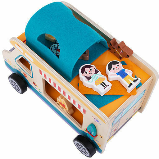 Tooky Toys Rulotă Mașinuță Pentru 3+ Ani