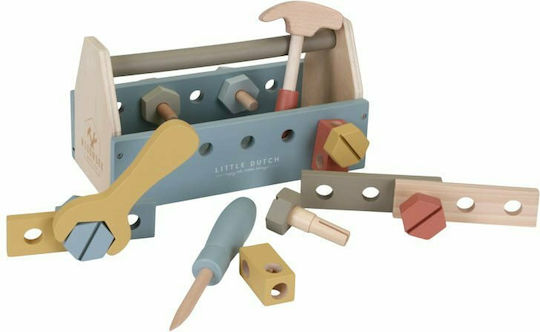 Little Dutch Werkzeugkoffer Mit 20 Hölzernes Kinder-Tools Für 3+ Jahre 13 cm 20 Stück