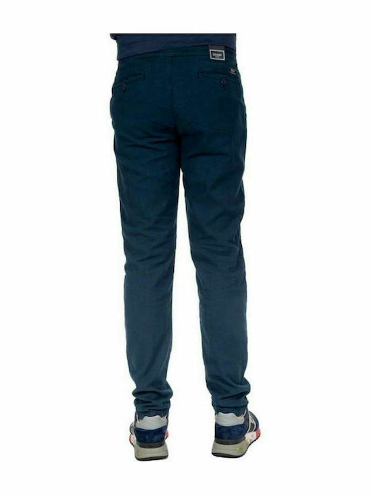 Guess Men's Trousers in Regular Fit Navy Blue