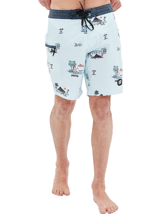 Men's Swimwear Bermuda Turquoise with Patterns