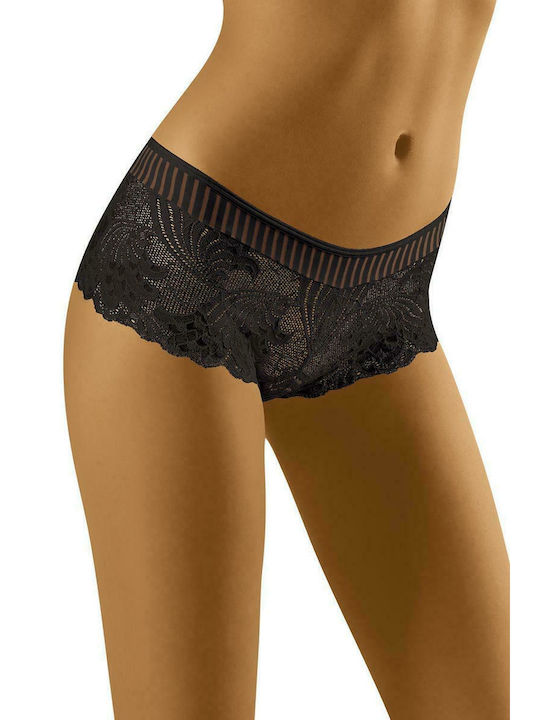 Wolbar Fibi Women's Boxer with Lace Black 30652