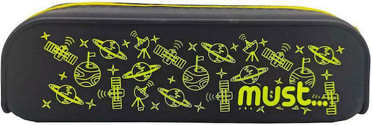 Must Team Focus Pencil Case Silicone Barrel Black - Fuchsia Various Colours
