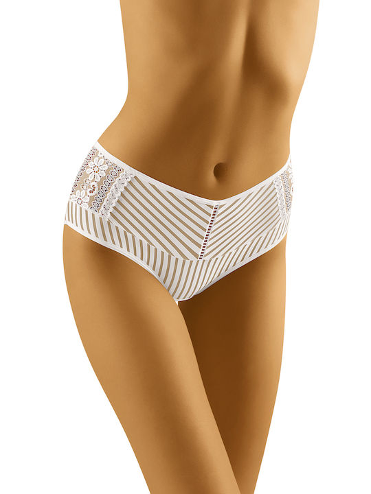 Wolbar Eco-Pa High-waisted Women's Slip with Lace White 156610