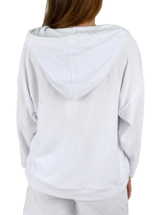 Women's Sweatshirt Hooded White