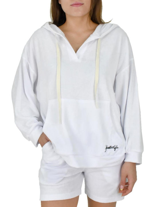 Women's Sweatshirt Hooded White