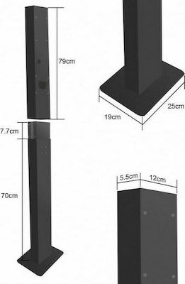 Green Cell Βάση EV Stand Mounting Post for Wallbox Electric Car Charging Stations EVSTND01