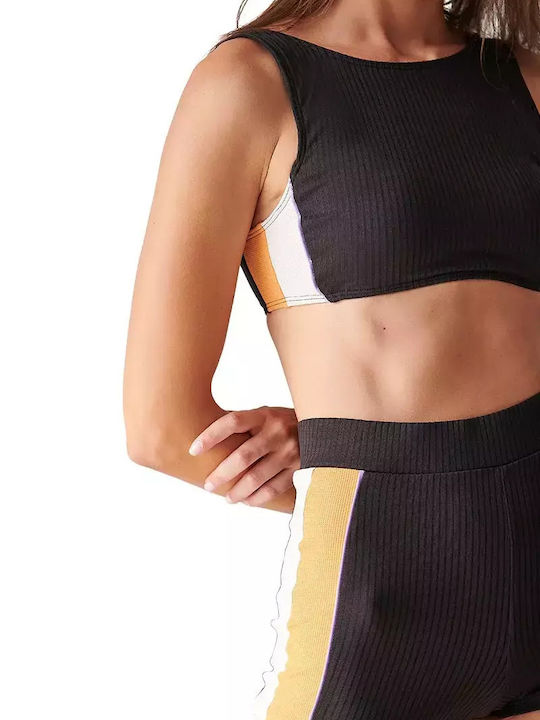 Bikini Shorts High Waist Black