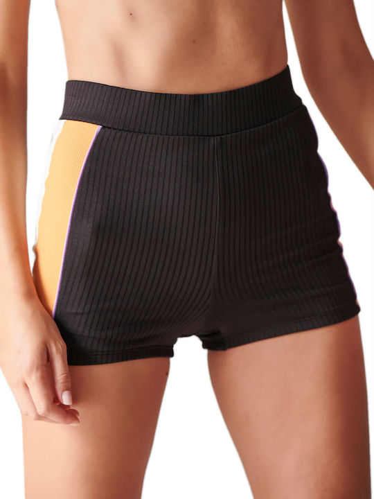 Bikini Shorts High Waist Black