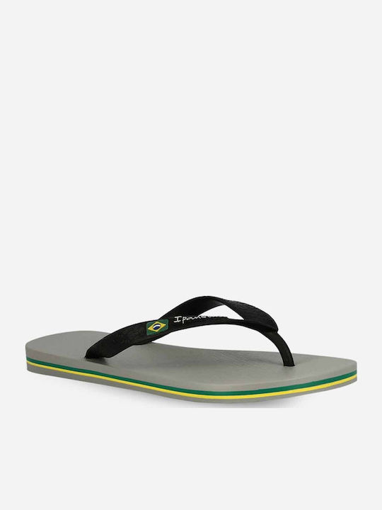 Classic Brazil II Men's Flip Flops Gray