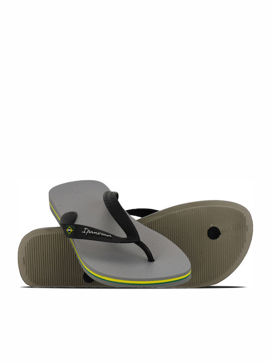Classic Brazil II Men's Flip Flops Gray