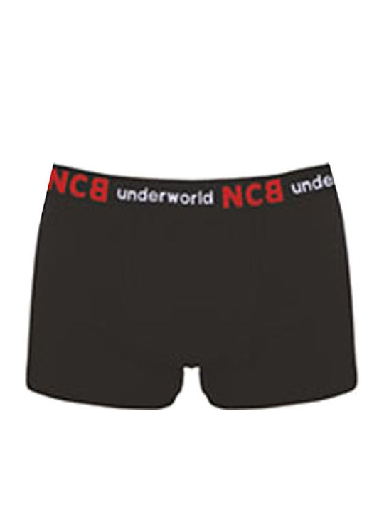 Nina Club 411 Herren Boxershorts Black / Red 1Packung