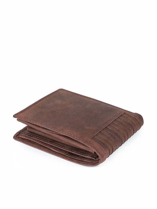 Leather Men's Wallet Classic Brown