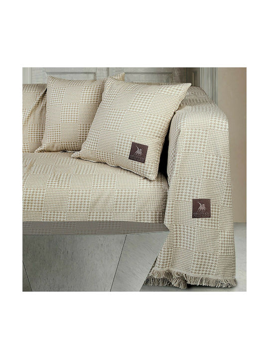 Greenwich Polo Club Sofa Cushion 2785 Ecru / Beige 42x42cm.