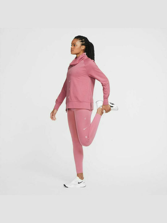 Nike Get Fit Women's Sweatshirt Dri-Fit Pink