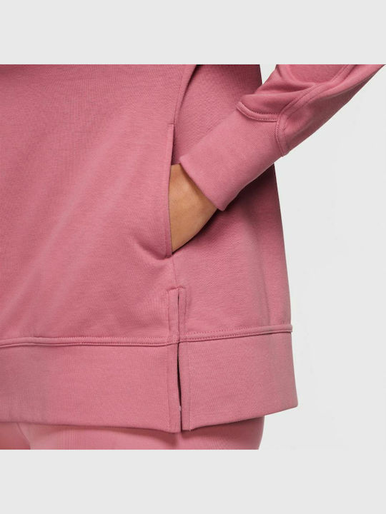 Dri-FIT Get Fit Long Women's Sweatshirt French Terry Pink