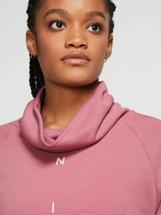 Dri-FIT Get Fit Long Women's Sweatshirt French Terry Pink