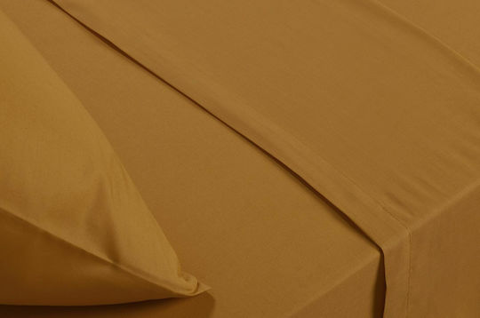 Cannon Bettlaken für Einzelbett mit Gummiband 100x200+30cm. Classic Turmeric