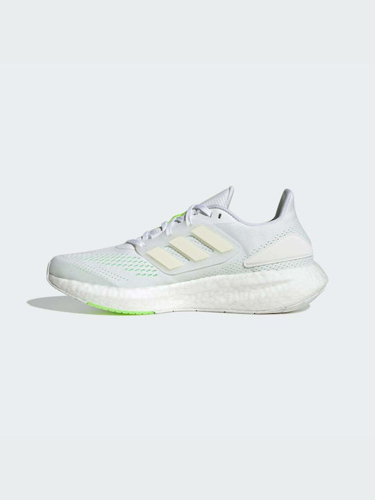 Pureboost 22 Sport Shoes Running Cloud White / Beam Green